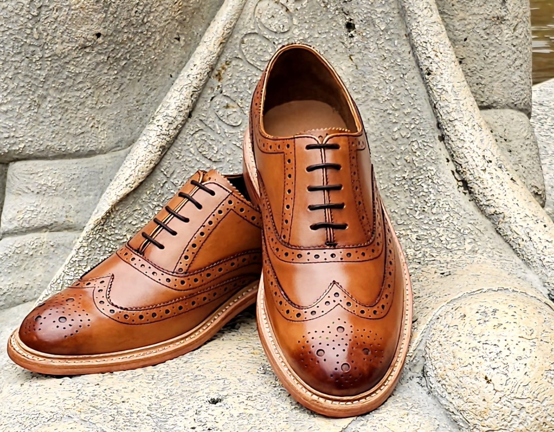 Oxford Wingtip Tan 1