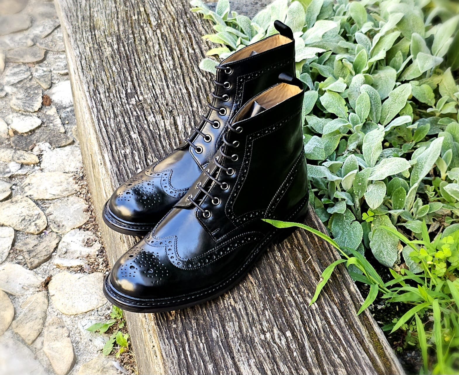 Derby Brogue Boot Black